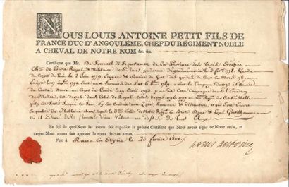 null Louis-Antoine de Bourbon, duc d’ANGOULÊME (1775-1844) fils de Charles X, il...