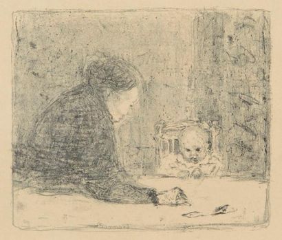 null Pierre Bonnard (1867-1947) 
La Grand-mère. 1895. Lithographie. 235 x 204. Bouvet...