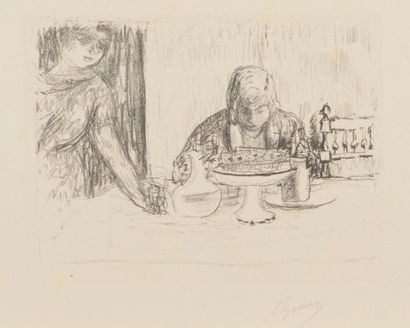 null Pierre Bonnard (1867-1947) 
La Coupe et le compotier. 1925. Lithographie. 250...