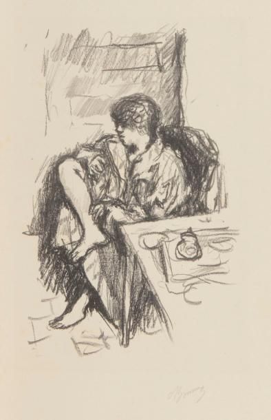 null Pierre Bonnard (1867-1947) 
La Toilette assise. 1925. Lithographie. 220 x 330....