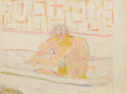 null Pierre Bonnard (1867-1947) 
Femme assise dans sa baignoire. Couverture du programme...