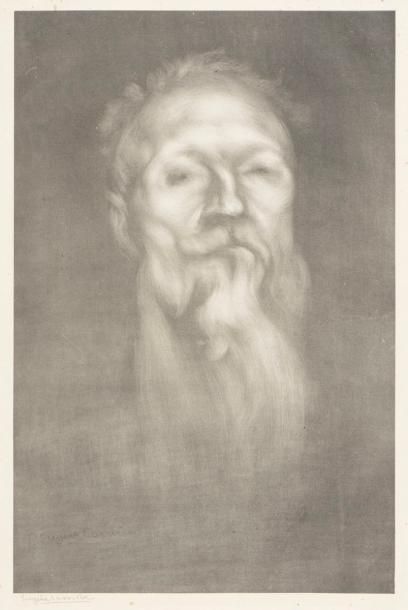 null Eugène Carrière (1849-1906) 
Auguste Rodin. 1897. Lithographie. 347 x 530. Delteil...