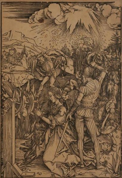 null Albrecht Dürer (1471-1528)
Le Martyre de sainte Catherine d’Alexandrie. Vers...