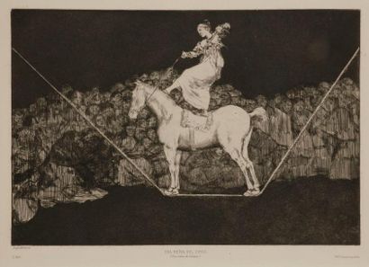 null Francisco de Goya y Lucientes (1746-1828)
Una reïna del circo. 1816-1824. Eau-forte,...
