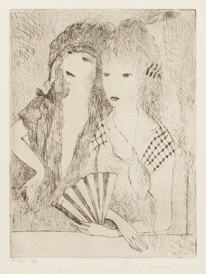 null Marie Laurencin (1883-1956) 
Les Deux Espagnoles. 1924. Eau-forte. 198 x 270....