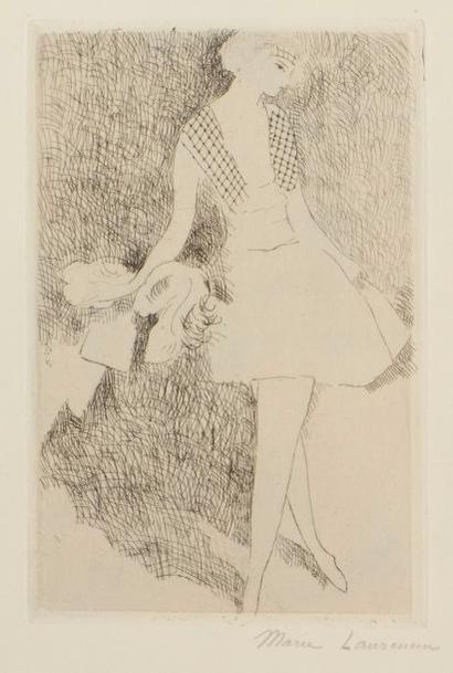 null Marie Laurencin (1883-1956) 
La Danseuse, ou Barbette. 1926. Eau-forte. 110...