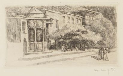 null Alexandre Lunois (1863-1916) 
Fontaine de Dolma-Bagché, Constantinople (Istamboul)....