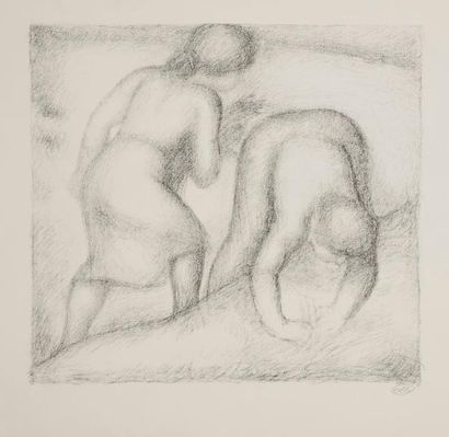 null Aristide Maillol (1861-1944)
Les Glaneuses. Autographie. 295 x 263. Guérin 285....