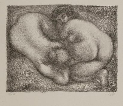 null Aristide Maillol (1861-1944)
Deux femmes dans l’herbe. Autographie. 250 x 193....