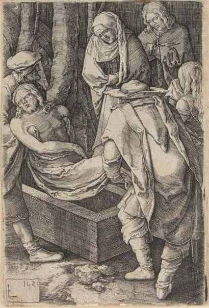 null Lucas de Leyde (1494-1533)
La Sépulture, ou La Mise au tombeau. 1521. Burin....