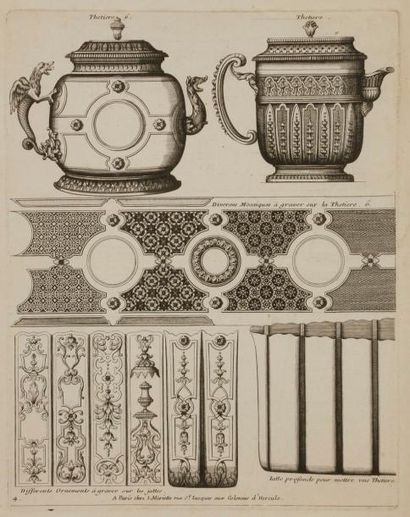 null Ennemonde Alexandre Petitot (1727-1801)
Nouveaux Desseins pour / graver sur...