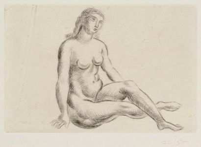 null André Derain (1880-1954)
Sept planches gravées sur cuivre par A. Derain. Paris,...