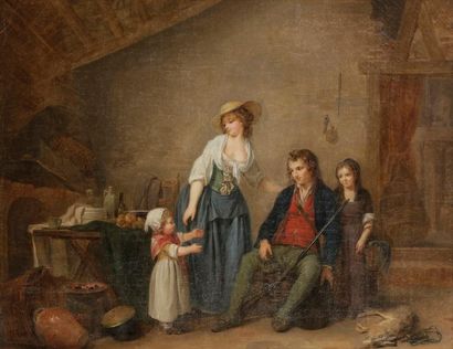 null Marie Marc Antoine BILCOQ (Paris 1755 - 1838)
La famille heureuse
Le retour...