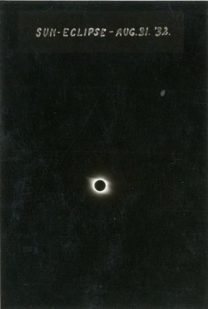 null Photographe astronome 

Éclipse solaire, 31 août 1932. 

Épreuve argentique...