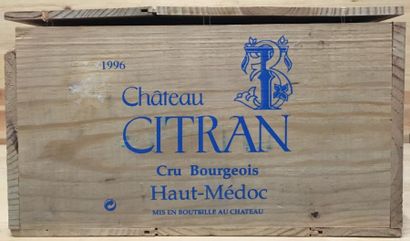 null 12 B CHÂTEAU CITRAN (Caisse Bois), Haut Médoc, 1996