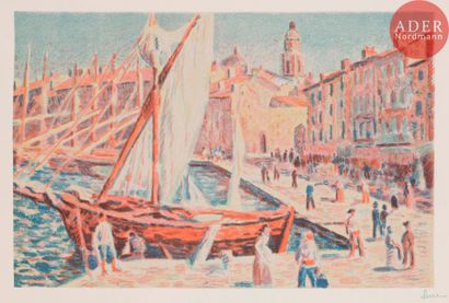 Maximilien Luce Maximilien LUCE
Saint-Tropez. 1897. Lithographie. 261 x 395. I.F.F....