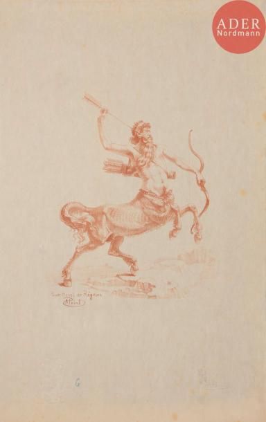 Armand POINT Armand POINT
Le Centaure Chiron (pour H. de Régnier). 1896. Lithographie....