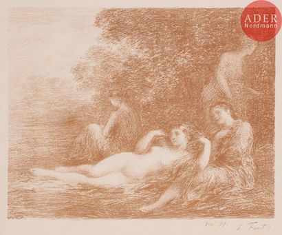 HENRI FANTIN-LATOUR Henri FANTIN-LATOUR
Baigneuses (4e grande pl.). 1898. Autographie....