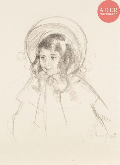 Mary CASSATT Mary CASSATT
Sara Wearing her Bonnet and Coat. Vers 1904. Autographie.... Gazette Drouot