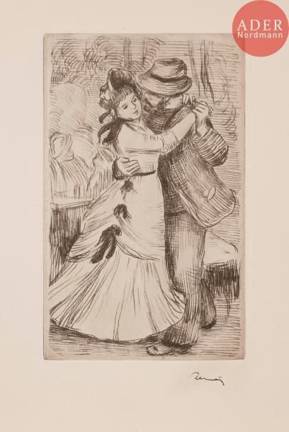 Pierre-Auguste Renoir Pierre-Auguste RENOIR 
La Danse à la campagne (2e pl.). Vers...