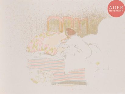 ÉDOUARD VUILLARD Édouard VUILLARD
La Naissance d’Annette. Vers 1899. Lithographie....