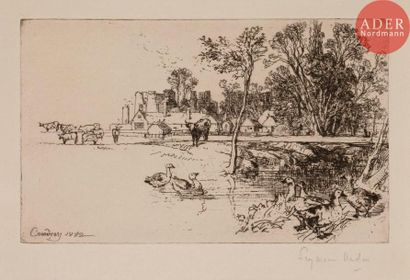 Sir Francis SEYMOUR HADEN Sir Francis SEYMOUR HADEN
 Cowdray Castle (with Geese)....