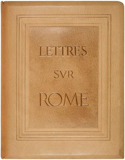 null [DECARIS (Albert)] - CHATEAUBRIAND (François-René).
Lettres sur Rome.
Paris...