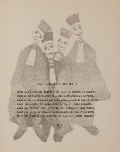 null [HEUZÉ (Edmond)] - BRASILLACH (Robert).
Poèmes de Fresnes.
S.l. : Cercle Grolier,...