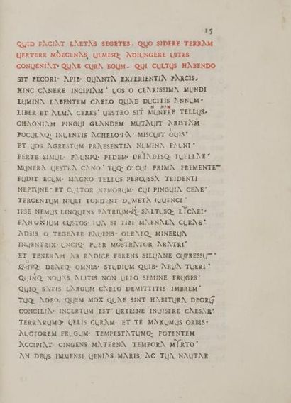 null VIRGILE.
Codex antiquissimus a Rufio Turcio Aproniano V. C. distinctus et emendatus...