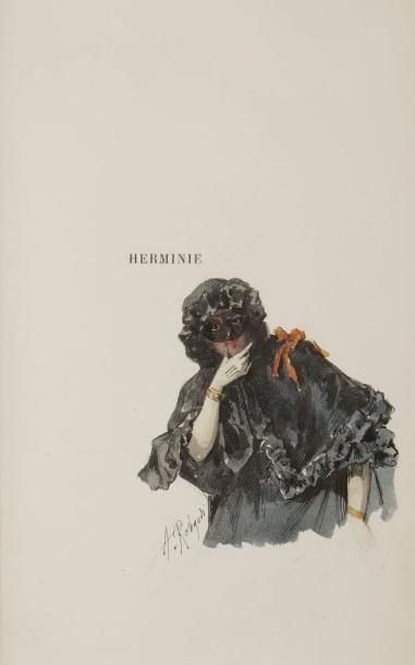 null DUMAS (Alexandre).
Herminie. L’Amazone.
Paris : Calmann Lévy, 1888. — In-8,...
