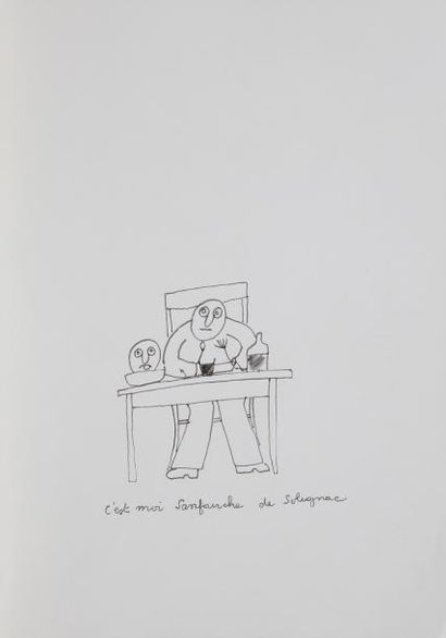 null Jean-Joseph SANFOURCHE (1929-2010)
Famille au chat - C’est moi Sanfourche -...