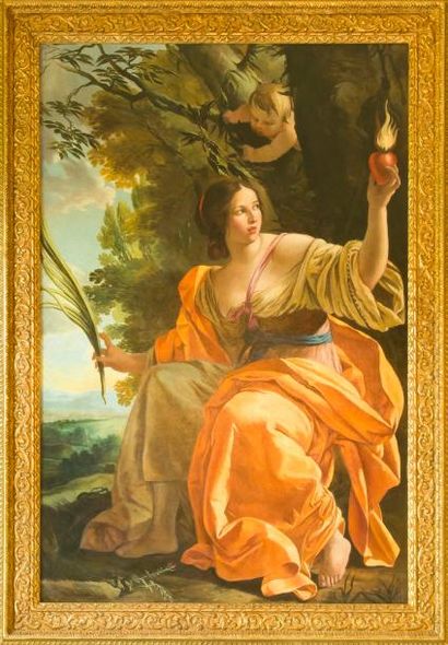 null D’après Simon VOUET
Allégorie de la charité
Cadre de style Louis XV
Dimensions...