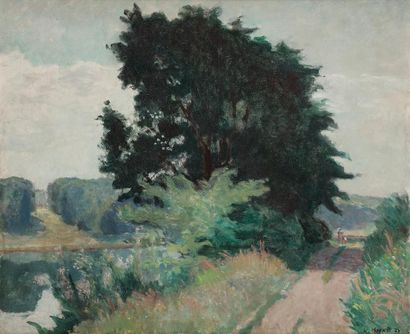 null Willem VAN HASSELT (1882-1963)
La Seine vers Soisy, 1925
Huile sur toile.
Signée...