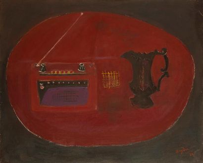 null Henri HAYDEN (1883-1970)
Le Transistor rouge, 1964
Huile sur toile.
Signée et...
