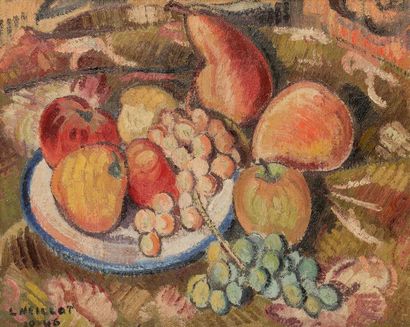 null Louis NEILLOT (1898-1973)
Nature morte aux fruits, 1946
Huile sur toile.
Signée...