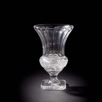null Cristallerie de SAINT-LOUIS (attribué à)
Important vase de type Médicis. Épreuve...