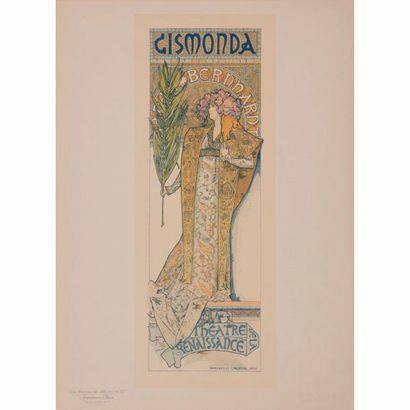null LES MAÎTRES DE L’AFFICHE – D’après Alfons MUCHA (1860-1939)
Gismonda
Lithographie....