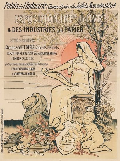 ANONYME Paris - Palais de l'Industrie - Exposition du livre 1894. Imp. Verneau. 79...