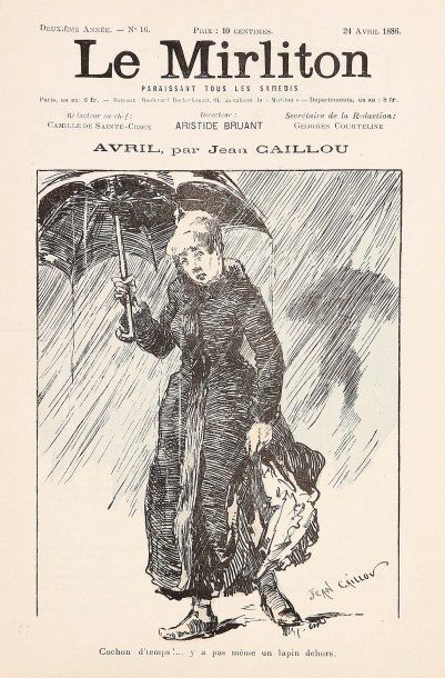 null Le Mirliton. 1885-1906. Complet des 194 numéros, périodicité et formats variables....