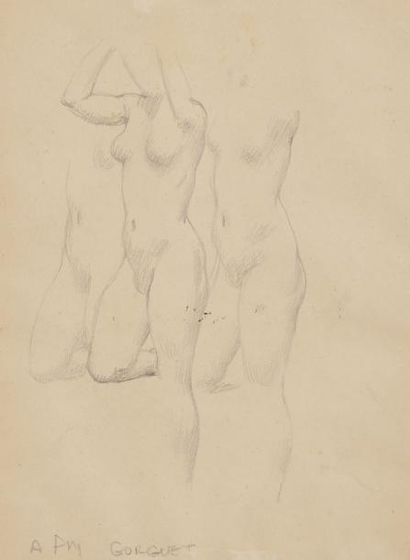 null Auguste François-Marie GORGUET (1862-1927)
Etudes de nus féminins rectos verso
Crayon...