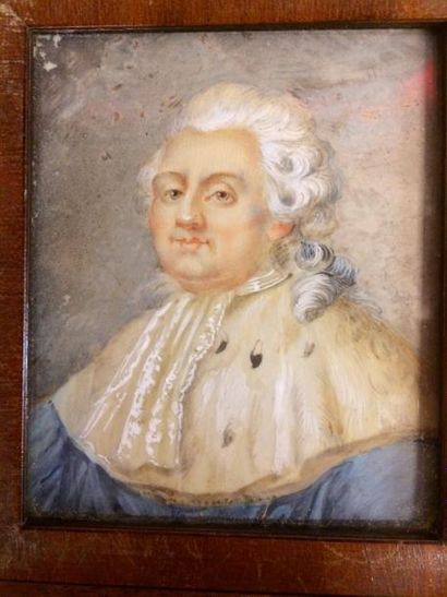 null Le roi Louis XVI en costume de sacre, en buste vers la gauche
Miniature sur...