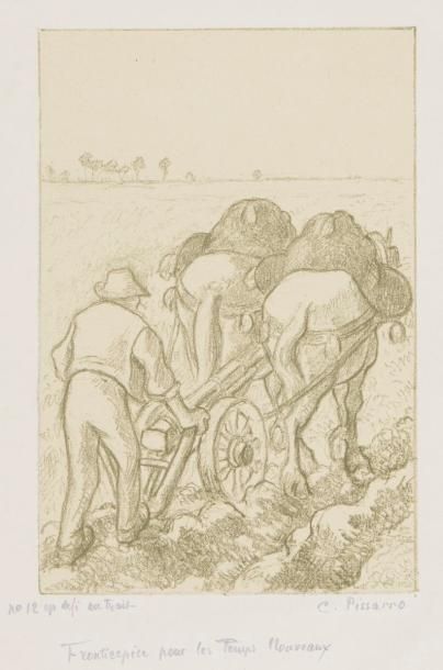 null Camille Pissarro (1830-1903)
La Charrue. (Frontispice pour Les Temps Nouveaux)....
