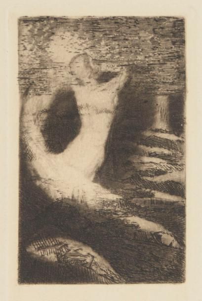 null Odilon Redon (1840-1916)
Passage d’une âme. 1891. (Frontispice pour A. Remacle,...