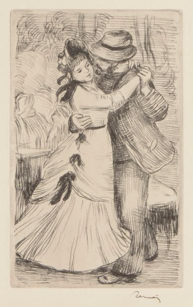 null Pierre-Auguste Renoir (1841-1917)
La Danse à la campagne (2e pl.). Vers 1890....