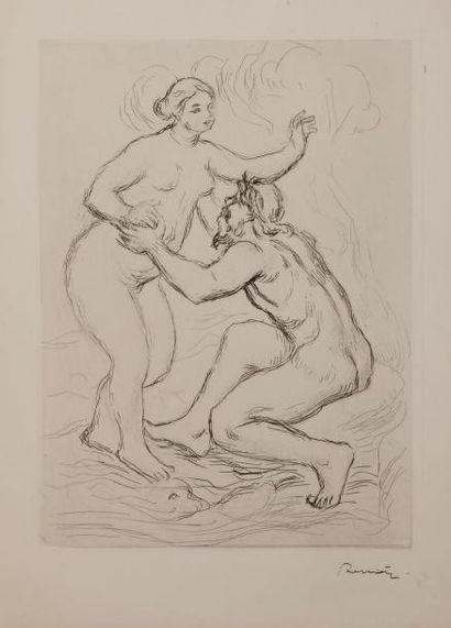 null Pierre-Auguste Renoir (1841-1917)
Le Fleuve Scamandre (2e pl.). Vers 1900. Eau-forte....