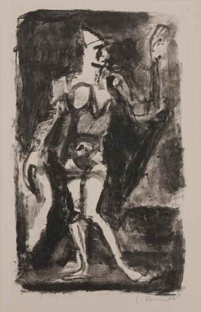 null Georges Rouault (1871-1958)
Le Pitre. 1926. Lithographie. 210 x 345. Chapon...