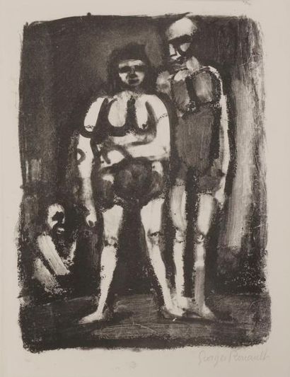 null Georges Rouault (1871-1958)
Lutteuse. 1926. Lithographie. 230 x 300. Chapon...