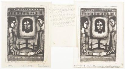 null Georges Rouault (1871-1958)
Frontispice pour M. Arland, Carnets de Gilbert,...