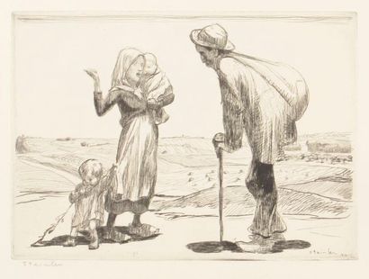 null Théophile-Alexandre Steinlen (1859-1923)
Le Vagabond. 1914. Eau-forte. 285 x...