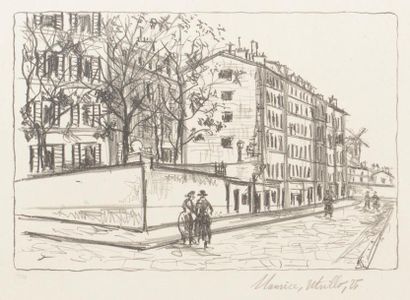 null Maurice Utrillo (1883-1955)
La Rue d’Orchampt. 1925-1926. Lithographie. 285...